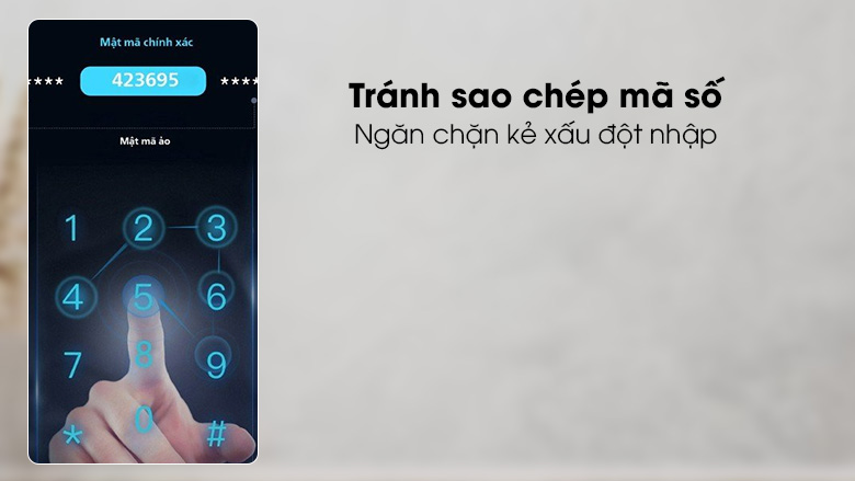 Tính năng mã số ảo chống nhìn lén của Kaadas R8-5GL