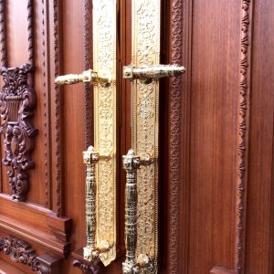 Alternative view of Khóa cửa vân tay đại sảnh KAWA-KDS01 mạ vàng 24k – (Bản wifi)